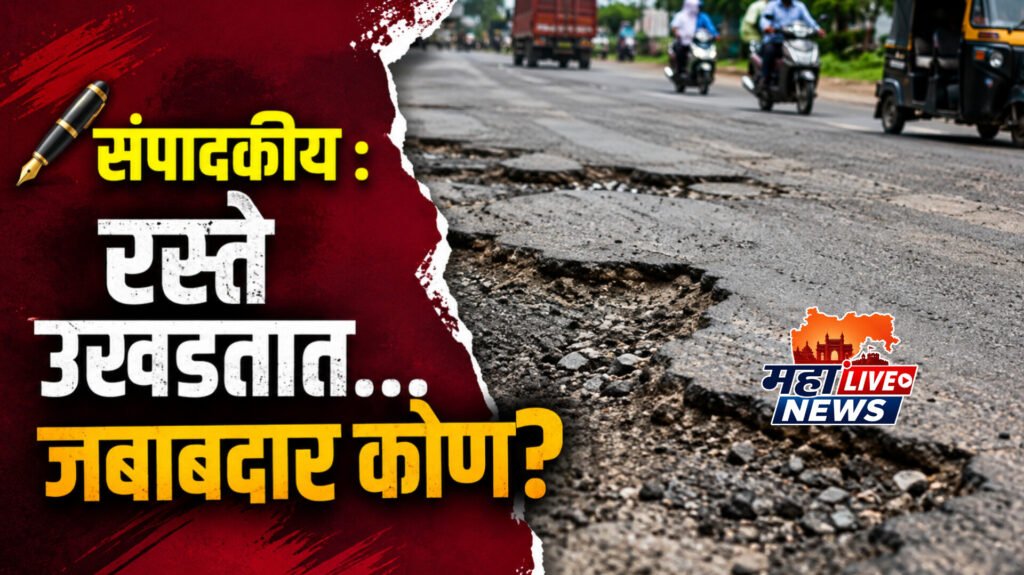 रस्ते उखडतात… जबाबदार कोण?