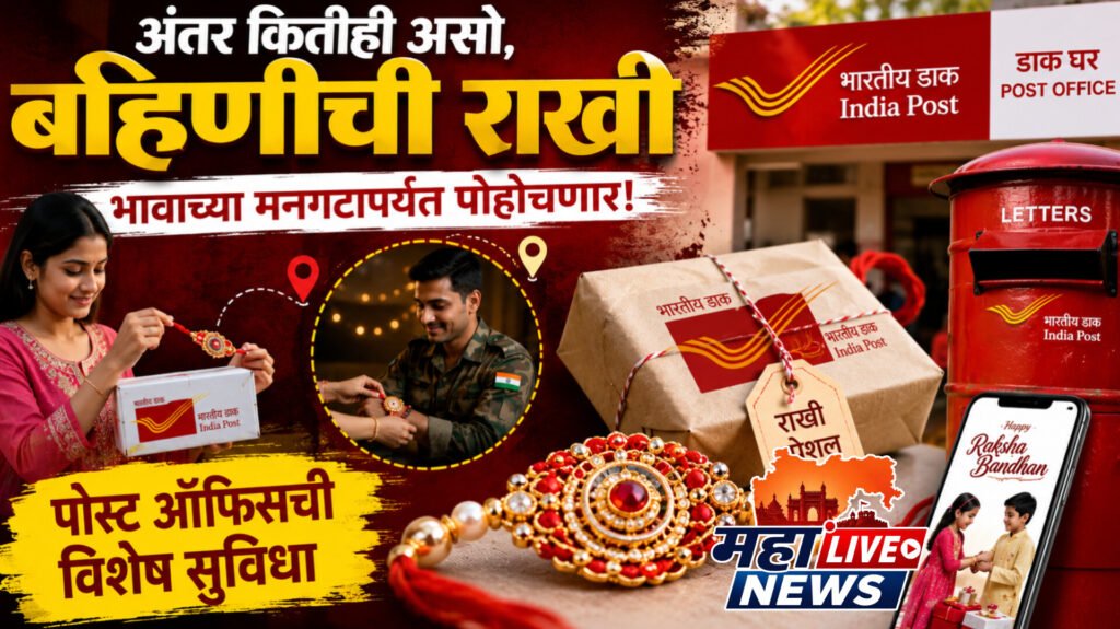 अंतर कितीही असो, बहिणीची राखी भावाच्या मनगटापर्यंत पोहोचणार! पोस्ट ऑफिसची विशेष सुविधा