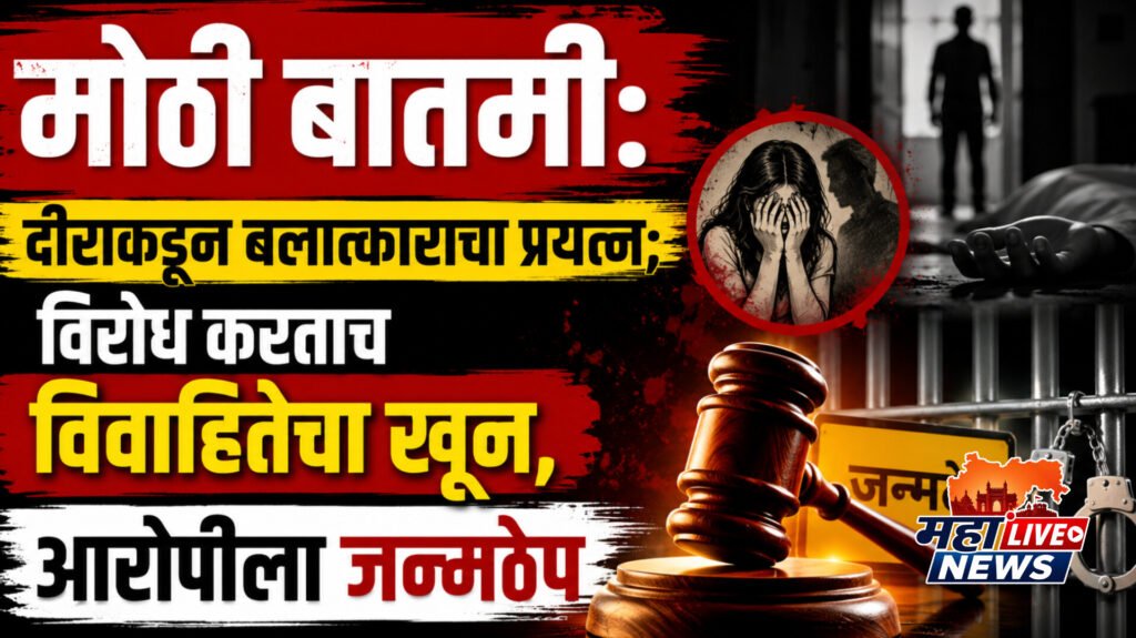 दीराकडून बलात्काराचा प्रयत्न; विरोध करताच विवाहितेचा खून, आरोपीला जन्मठेप