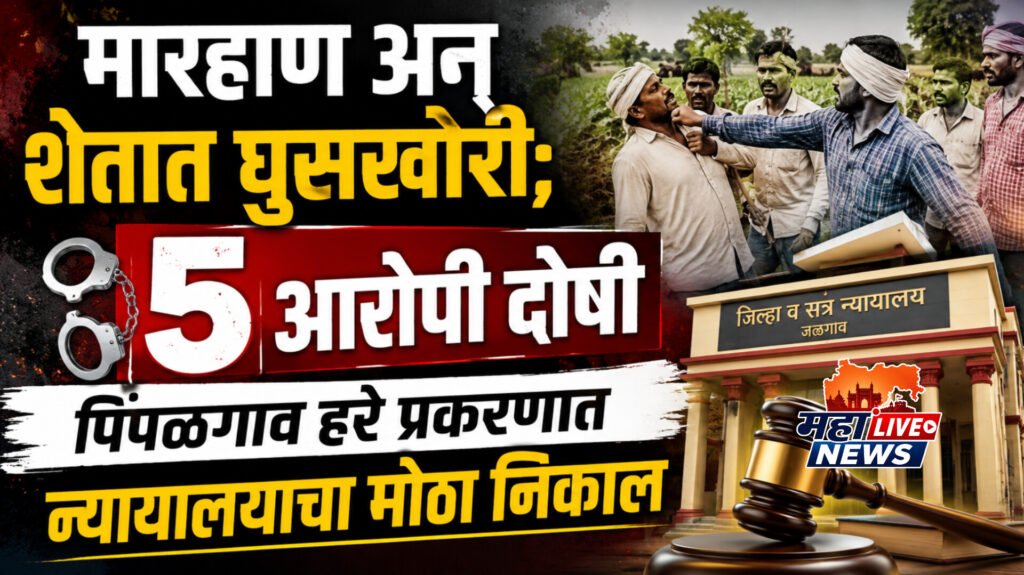 मारहाण अन् शेतात घुसखोरी; ५ आरोपी दोषी: पिंपळगाव हरे प्रकरणात न्यायालयाचा मोठा निकाल