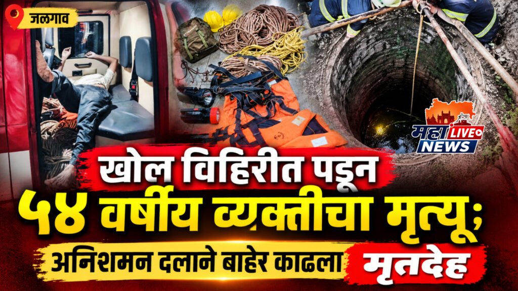 खोल विहिरीत पडून ५४ वर्षीय व्यक्तीचा मृत्यू; अग्निशमन दलाने बाहेर काढला मृतदेह