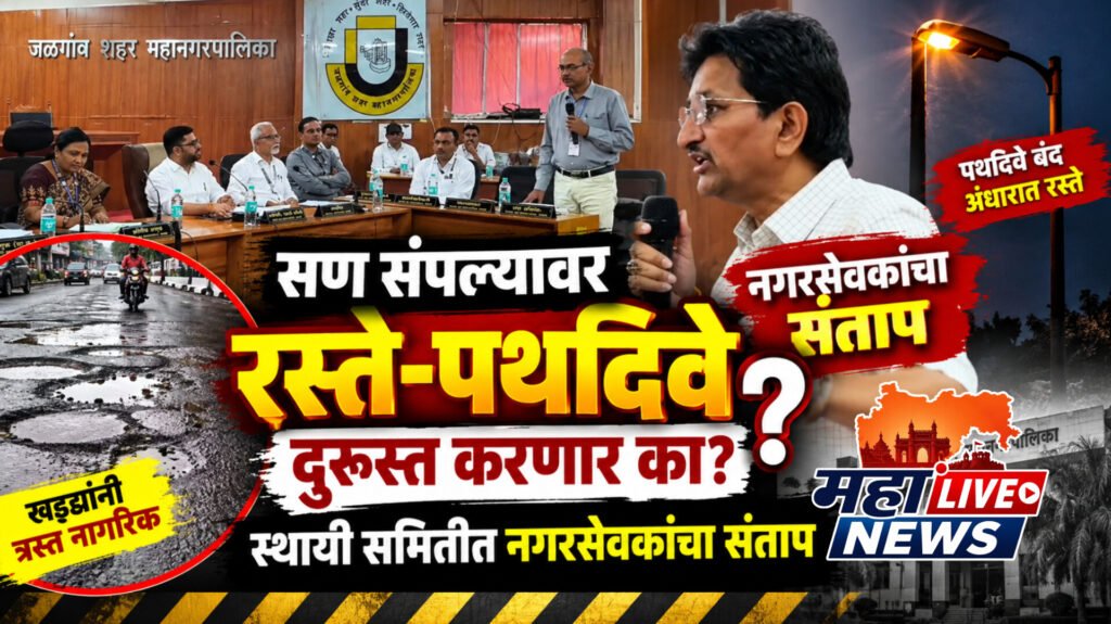 सण संपल्यावर रस्ते-पथदिवे दुरुस्त करणार का? स्थायी समितीत नगरसेवकांचा संताप