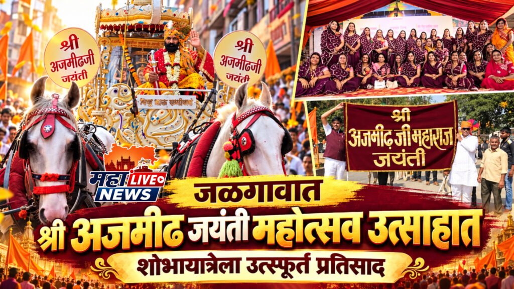 जळगावात श्री अजमीढ जयंती महोत्सव उत्साहात साजरा; शोभायात्रेला उत्स्फूर्त प्रतिसाद