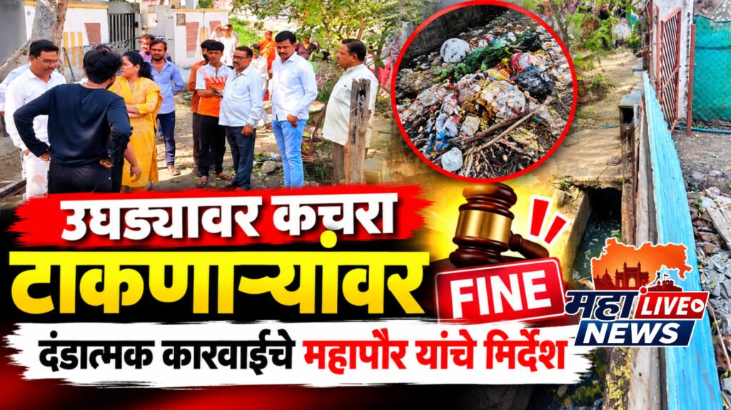 उघड्यावर कचरा टाकणाऱ्यांवर दंडात्मक कारवाईचे महापौर यांचे निर्देश